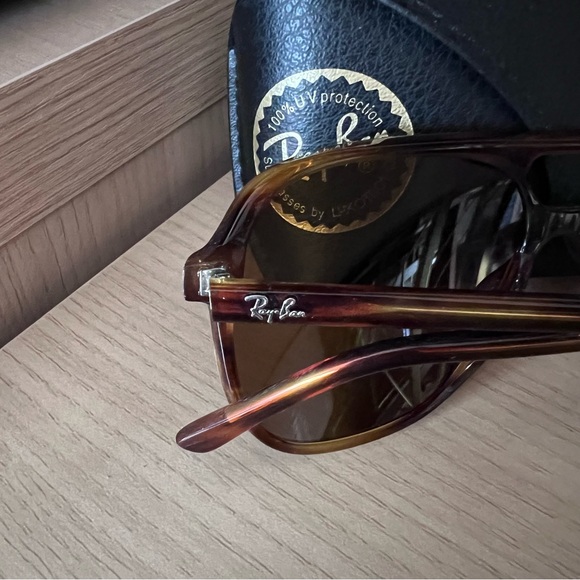 Ray-Ban Tortoise Aviator Sunglasses - Picture 2 of 5